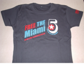 X T-Shirt: Miami 5 charcoal grey women's fitted shirt