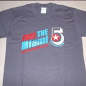 X T-Shirt: Miami 5 charcoal grey unisex shirt