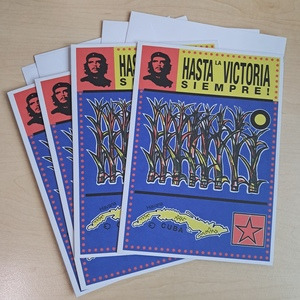Greeting cards: Hasta la victoria siempre! - pack of 4 with envelopes