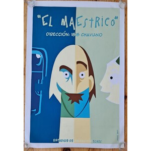 Screen Cuba sales - ICAIC film poster El Maestrico