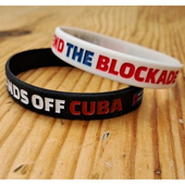 Wristband: Hands Off Cuba End The Blockade