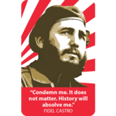 Fridge Magnet: Fidel Castro - History will absolve me